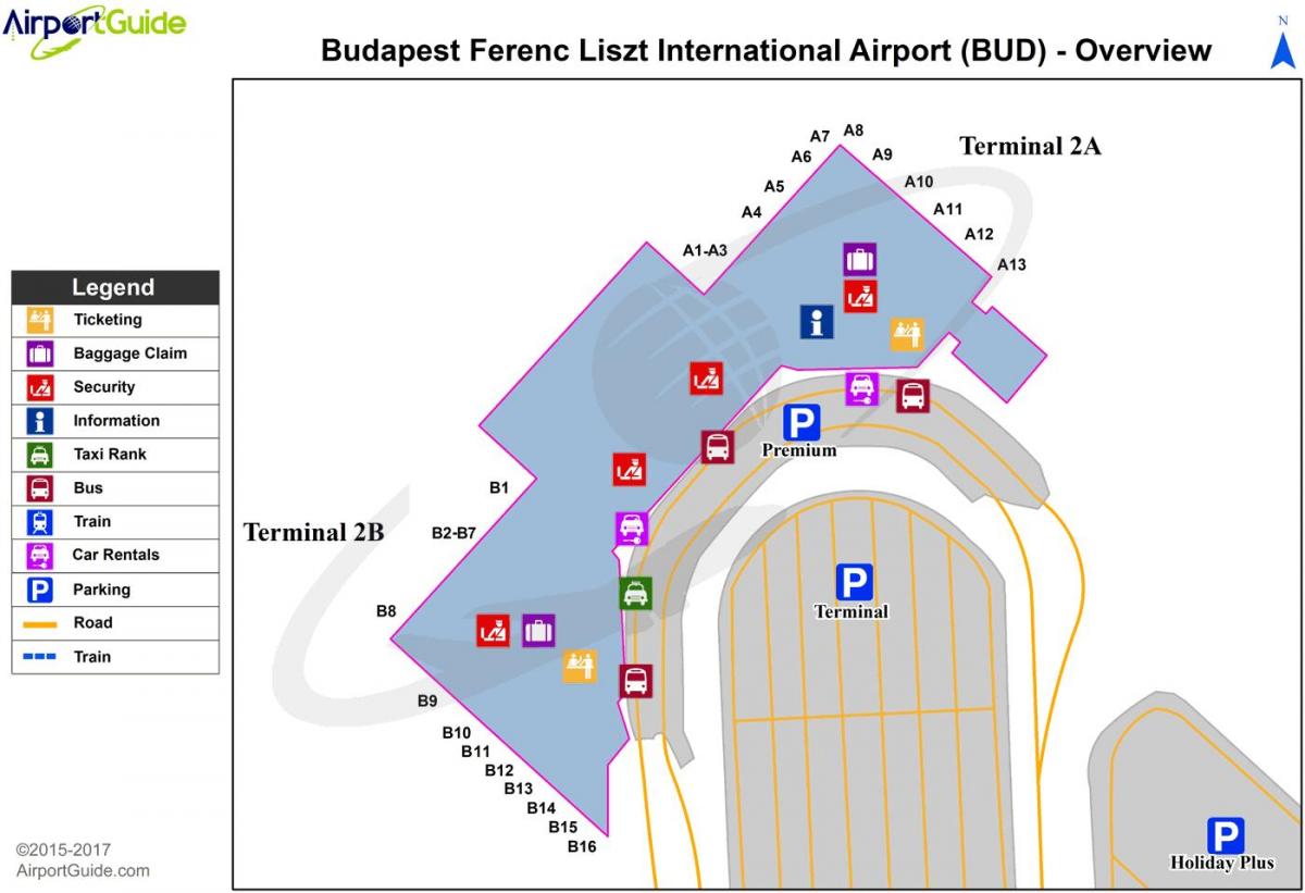 budapest mapa aireportua