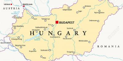 Budapest kokapena munduko mapa