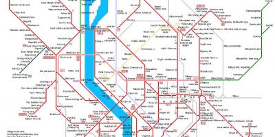 Budapest metro mapa aireportua