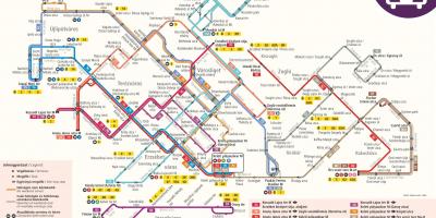 Mapa budapest trolleybus