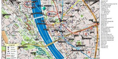 Mapa hilton budapest