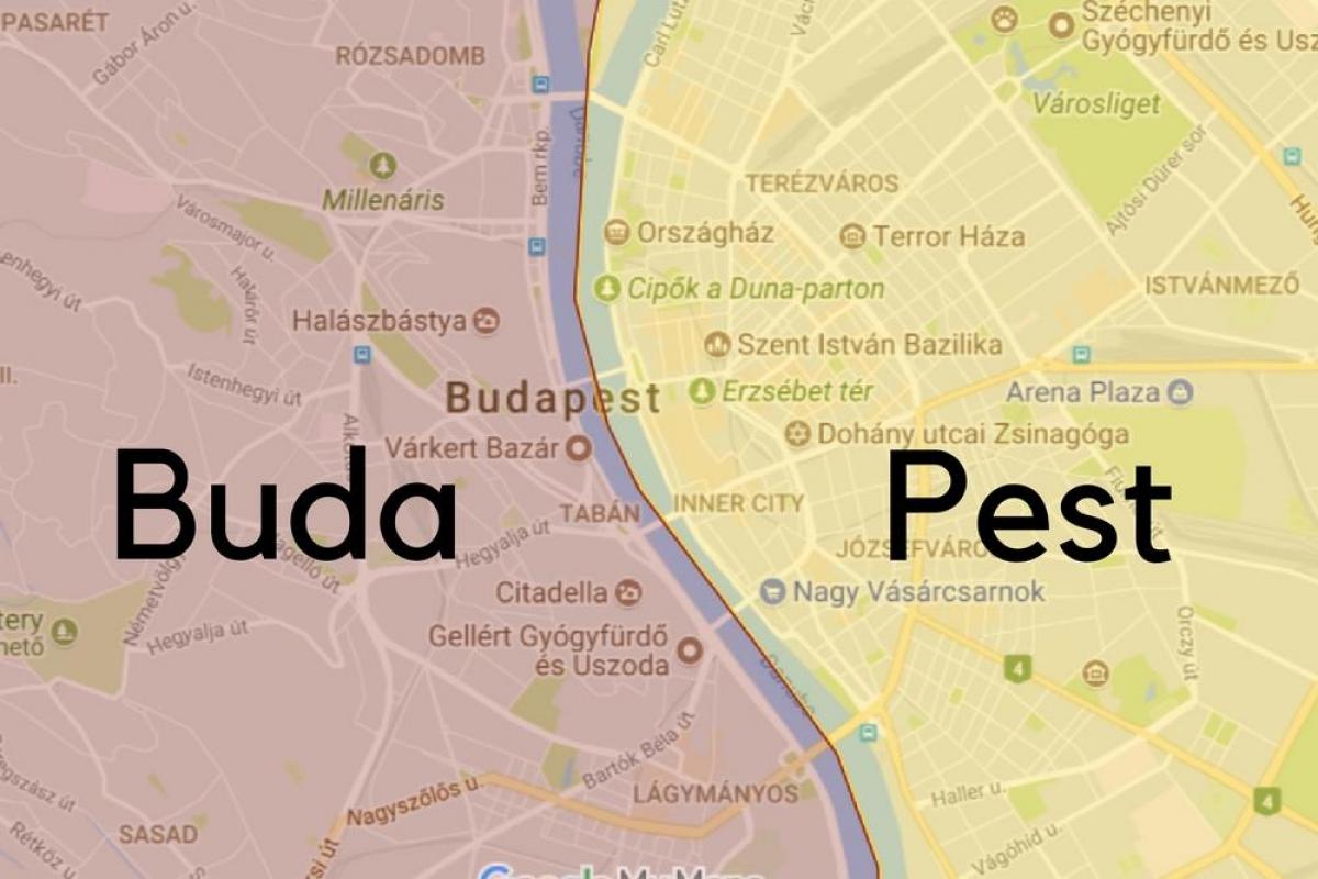 buda hungaria mapa