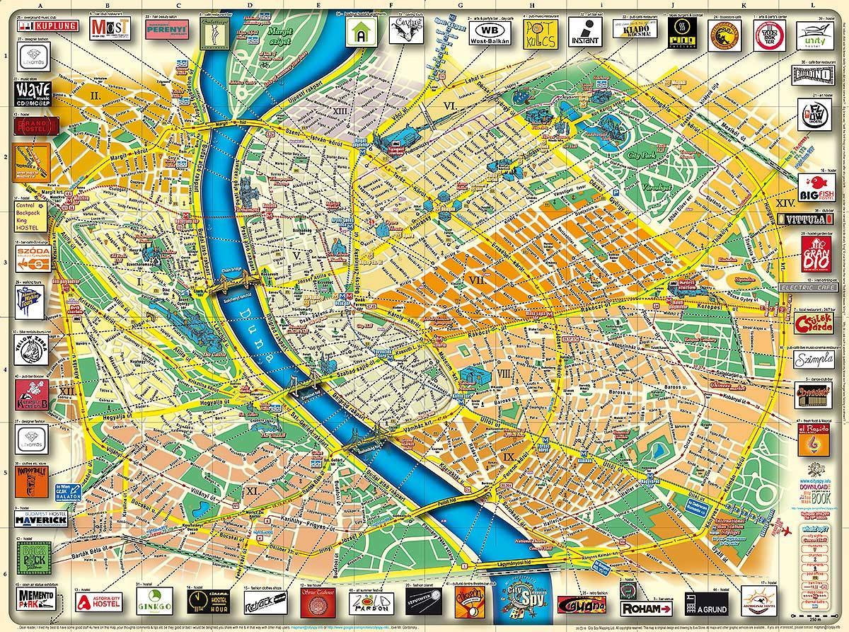 mapa budapest hiriko parkea