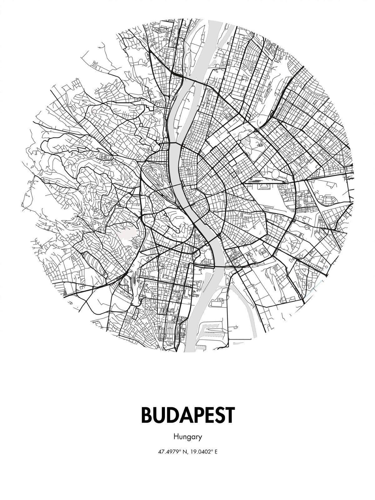 mapa budapest street art
