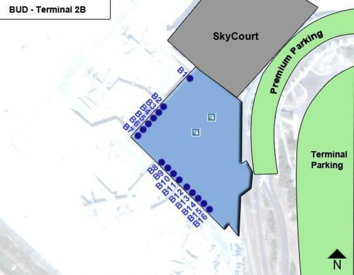 budapest aireportuko terminal 2b mapa